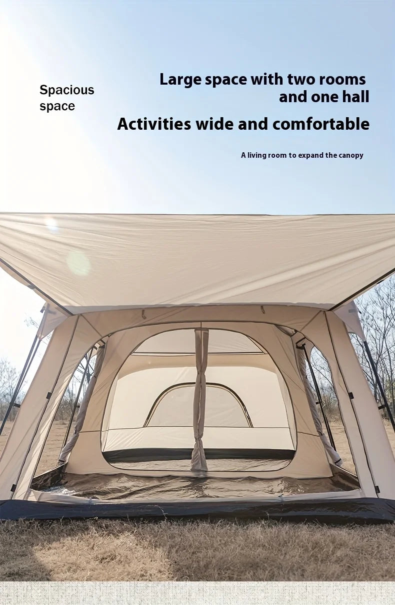 Mountainhiker Tent outdoor camping overnight two-bedroom portable thickened field awning camping equipment family gathering