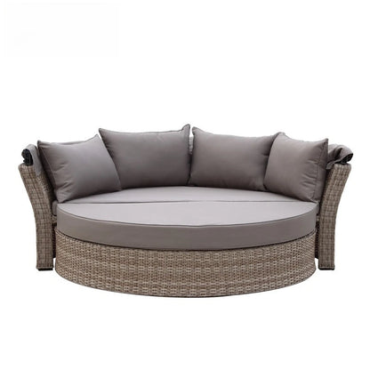 Round sofa round bed Furniture Garden sofa round bed Outdoor rattan comfortable bed