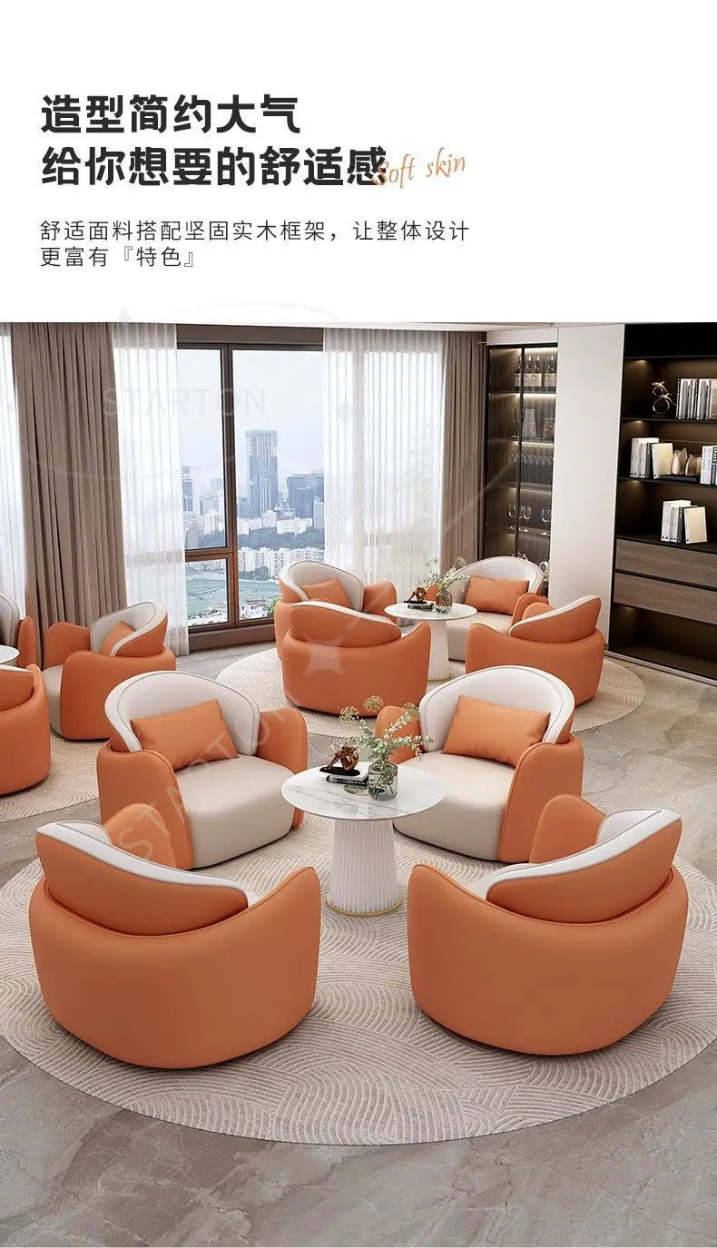 Hotel Lobby Reception Rest Area Sofa Beauty Salon Lobby Business Reception Meeting Negotiation