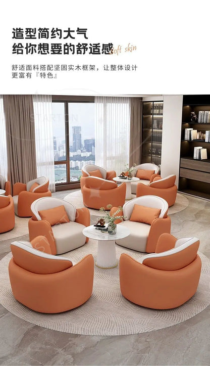 Hotel Lobby Reception Rest Area Sofa Beauty Salon Lobby Business Reception Meeting Negotiation