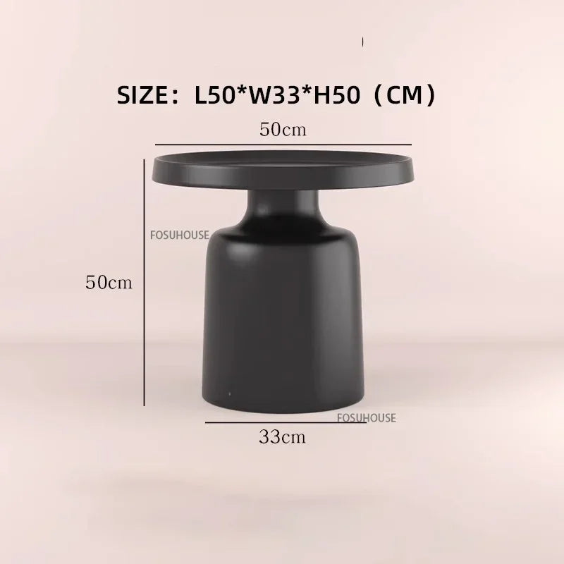 Nordic Living Room Center Table Circular Coffee Tables Modern Side Tea Table Portable Simple Bedroom Nightstand Home Furniture B