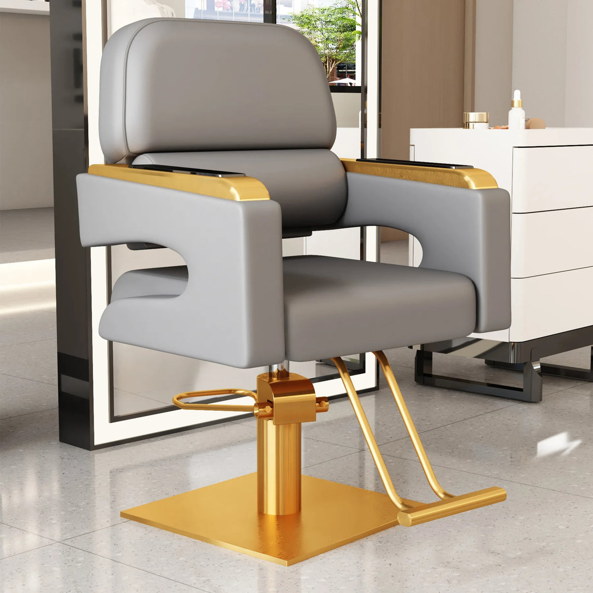Creative Luxury Barber Chairs Modern Simple Style Minimalist Salon Chairs Space Saving Italian Friseurstuhl Salon Furniture