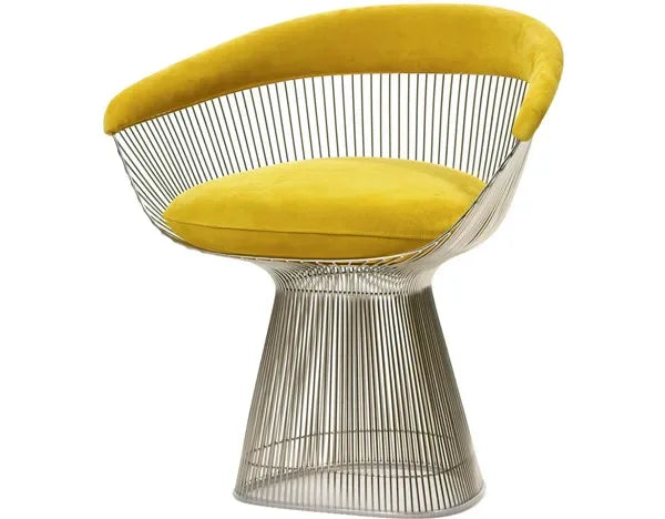 Italian modern designer stainless steel leisure single chair creative villa model room art reception chairP
