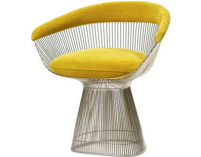 Italian modern designer stainless steel leisure single chair creative villa model room art reception chairP