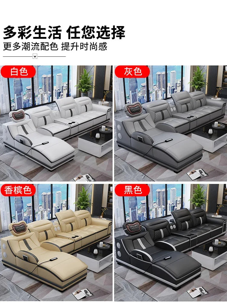 Luxury Wood Nordic Living Room Sofas Cozy Relaxing Recliner Armchair Sofas Floor Daybed Massage Woonkamer Banken Home Furniture