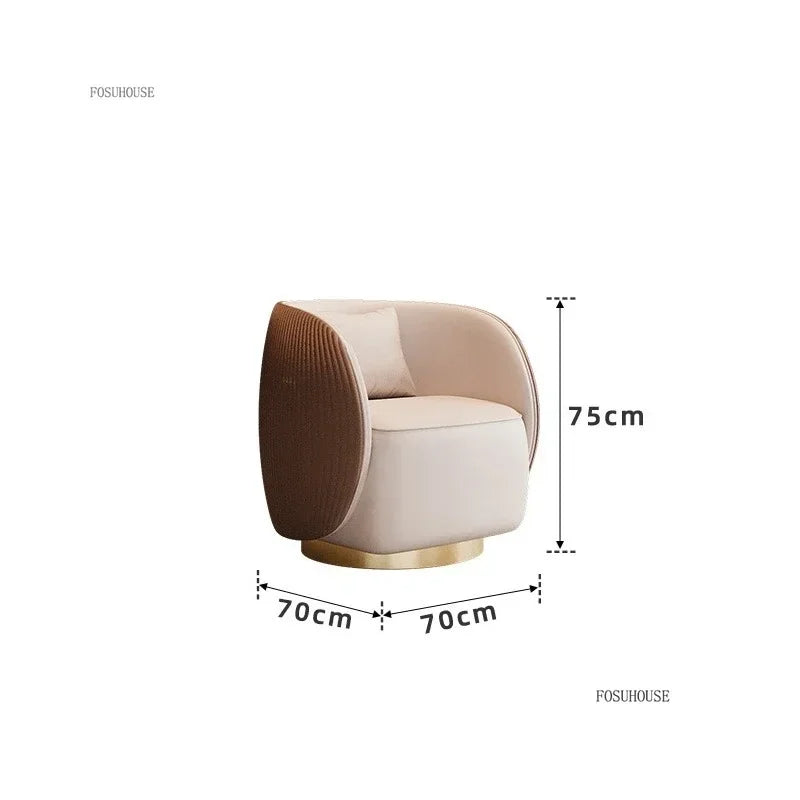 Nordic Designer Armchairs Hotel Lobby Negotiation Chair Living Room Chairs Home Furniture Luxury Conference Chair