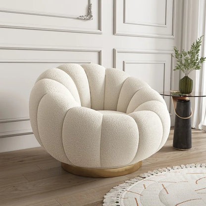 Pumpkin Lazy Sofa Sleeping Lying Apartment Living Room Balcony Leisure Rotating Lamb Fleece