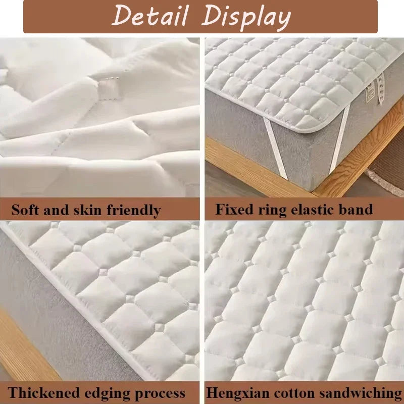 1PC Soft Fibre Waterproof Mattress Cover Thickened Breathable Diaper Proof Foldable Household
