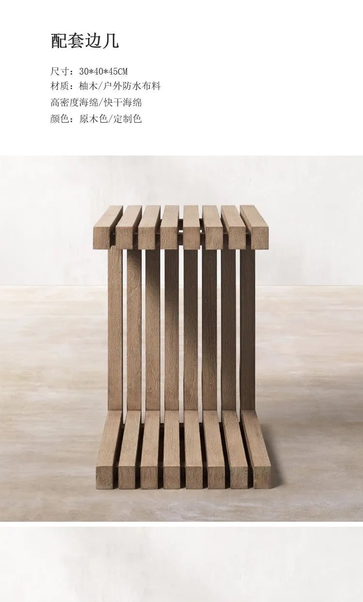 Modern Sun-proof Garden Sets Soild Wood Part Tiny Houses Sectional Garden Sets Nordic Outside Salon De Jardin Garden Furniture