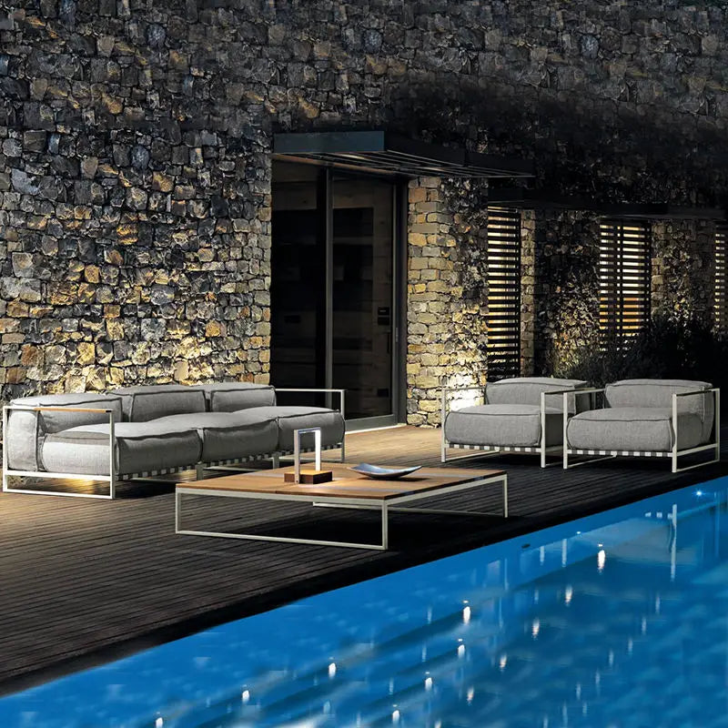 Outdoor Teak Sofa Set 2026 | Premium Garden Patio Furniture with Lounger, Chair & Coffee Table