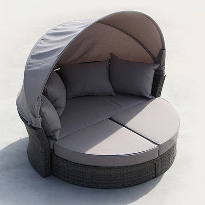 Round sofa round bed Furniture Garden sofa round bed Outdoor rattan comfortable bed