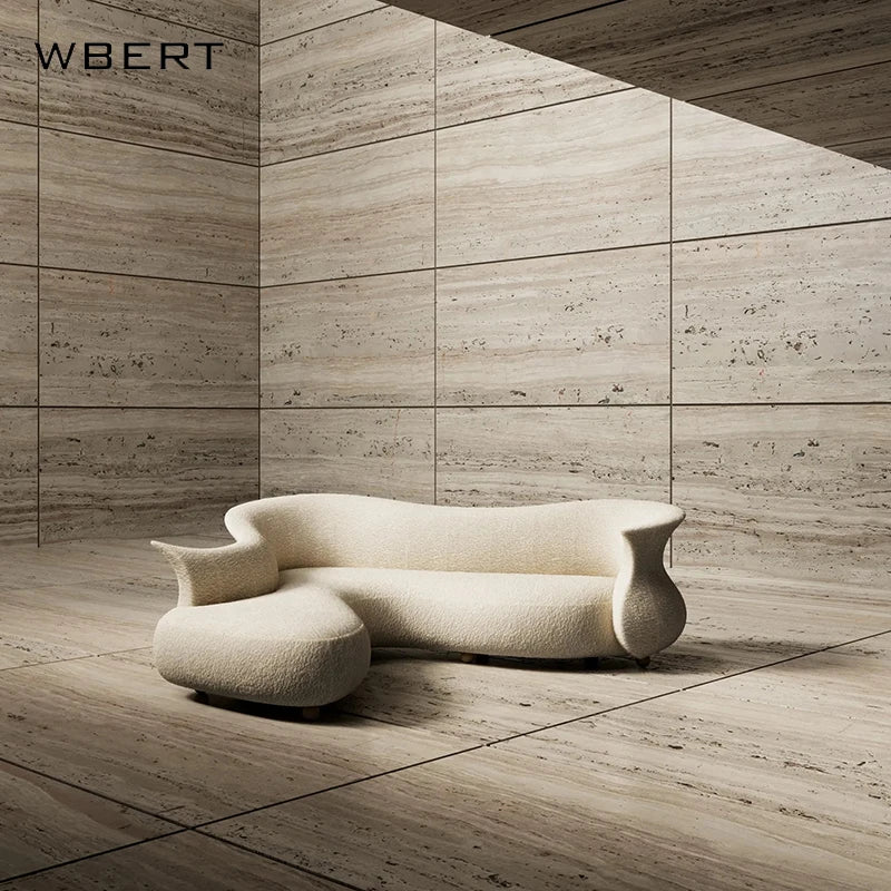 Wbert Nordic Design Master New Product Set Of Personality Art Sofa For Hotel Villa Lobby Curved Reception And Leisure Use