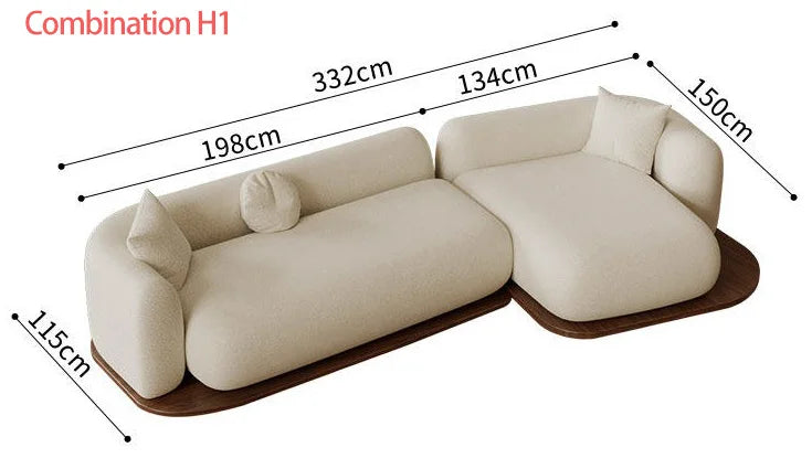 #Modern Modular Sectional Sofa for Living Room Cloud Soft Fabric Comfy Sleeper Couch Customizable Home Furniture