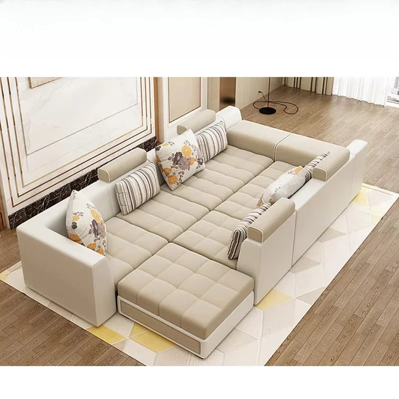 -Modern Design Living Room Sofa Leisure Corner Sofa Set