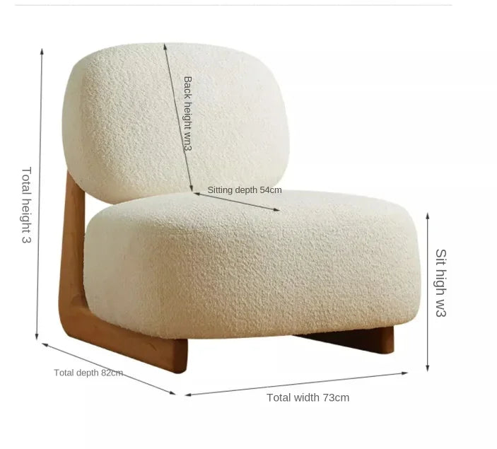 Furniture Sofa Chairs Patio Lounge Chair Modern Nordic Wooden High Single Chair Living Room Furniture