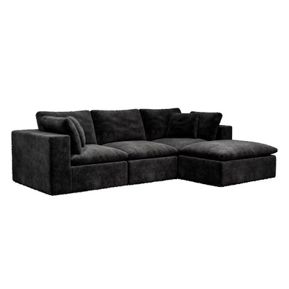 Modern Compression Sofa, Suitable for Living Room and Bedroom, Fabric Design, Sponge Filled