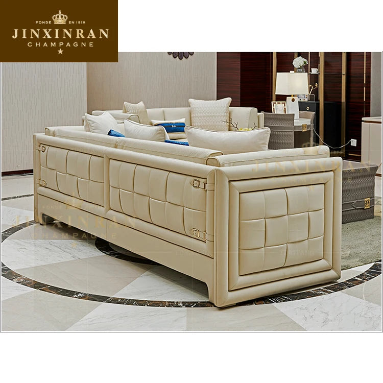 Sofa Furniture Prices Luxury Leather Sofa Set Living Room Customized Furniture Living Room Beige Leather Sofa Set