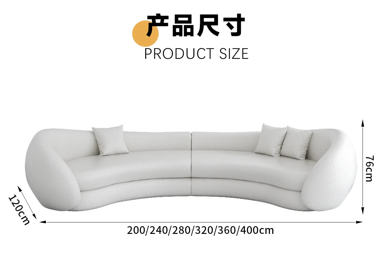 JJJJMinimalist Curved Sofa Sitting Area Reception Creative Sofa