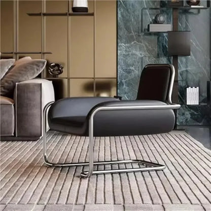 Hestora Ergonomic Lobby Chair PU Leather Office Waiting Room Seat Heavy Duty Steel Frame High Density Cushion for Salon Receptio