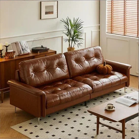 Modern Retro Luxury Living Room Furniture Factory-Price Sectional Sofa Set Single Faux Leather Lounge Chair Corner Sofa Hotels