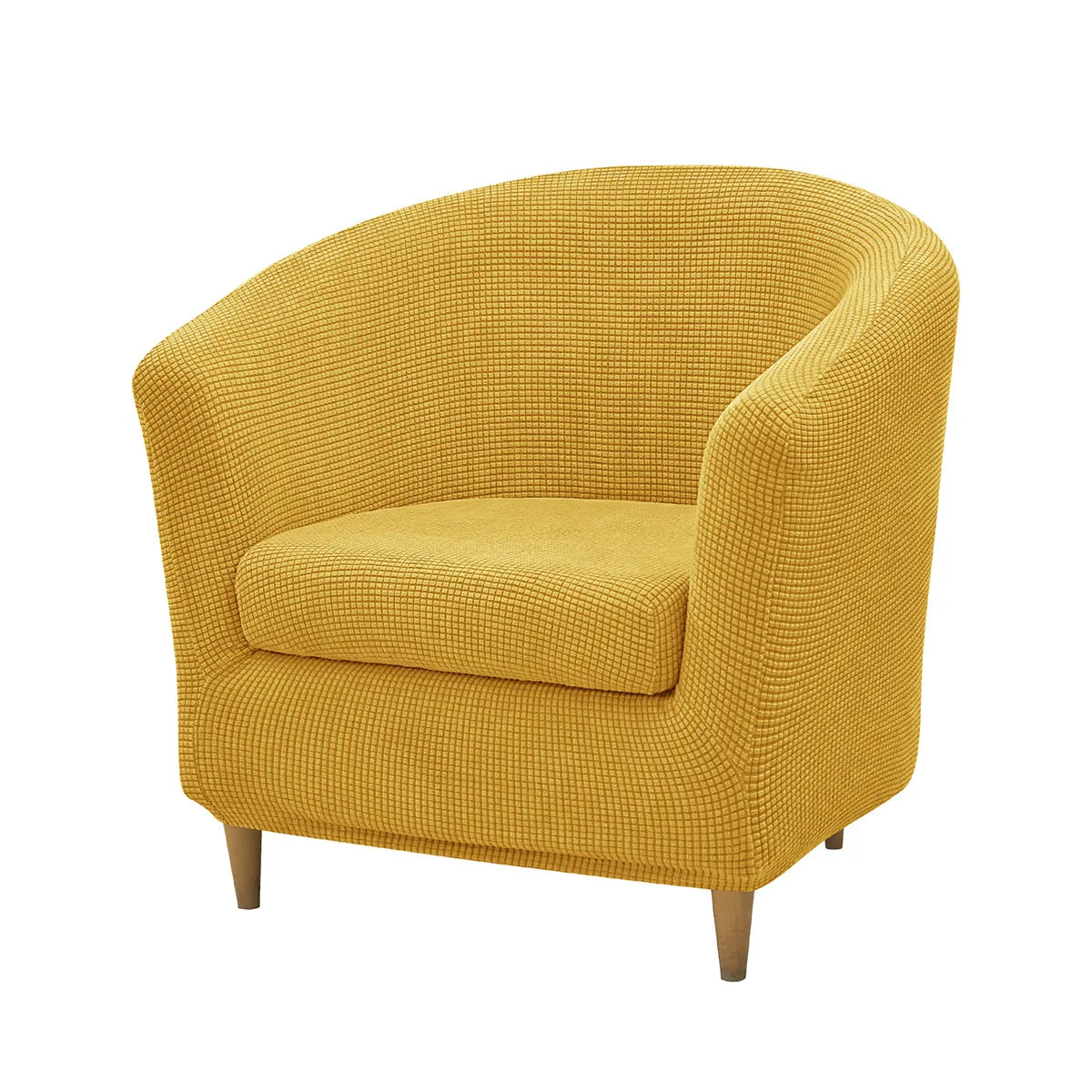 Corn Kernels Elastic Semi-Single Round Sofa Cover With Cushion Cover, Booth Cover, Cover Towel, Dust Cover