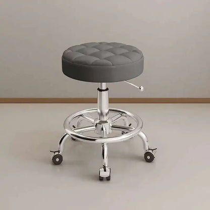 Aesthetic Hairdressing Chair Backrest Simple Rolling Rotating Barber Chair Portable Mocho Cadeira Barber Equipment MQ50BC