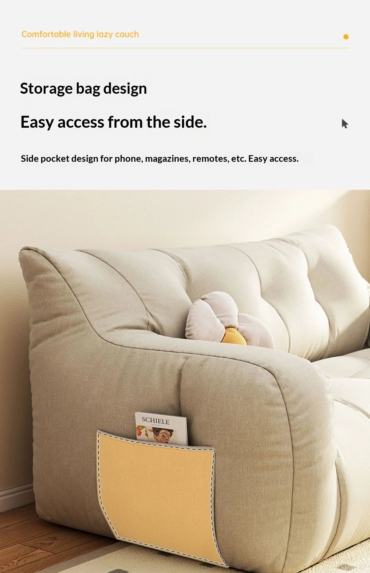 Sofa Bed Living Room Convertible Fabric Sofa Small Apartment Two Three Seater Tatami Lounge Lazy Couch Modern Home Furniture