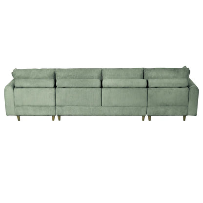 121" Modular Sectional Sofa Couch L Shaped Upholstered Sofa With Chaise Cushion Oversized 6 Seater Couches Sofas For Living Room