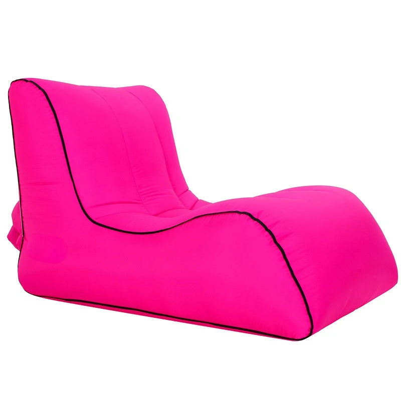 Inflatable Sofa Beach Camping Hiking Picnics Music Festivals-easy Inflation Air Chair Lounger Fabric Foldable Backyard Use