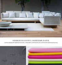 combination furniture Outdoor sofa, outdoor leisure terrace, patio, rattan sofa, teak villa, hotel, garden balcony