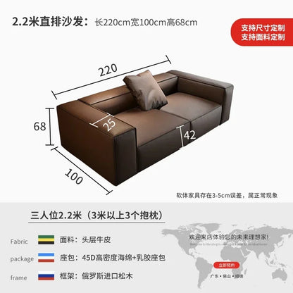 Nordic Minimalist Living Room Sofas Leather Sex Recliner Designer Lounge Sofas Garden Relaxing Designer Divano Salon Furniture