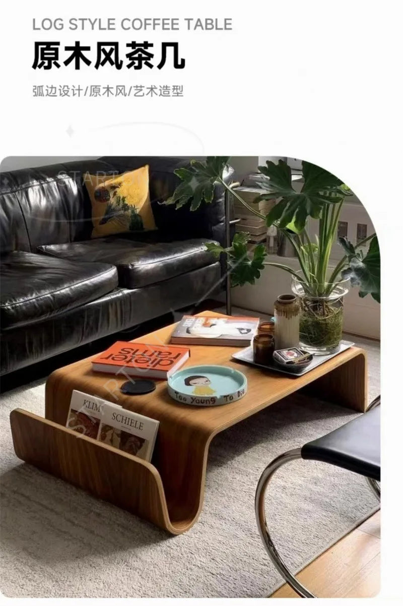 Multiple Styles To Choose From Creative and Simple Modern Japanese Ash Solid Wood Coffee Table, Household Tatami Tea Table
