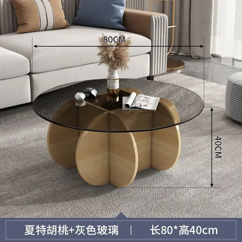 Unique Display Coffee Table Clear Ornaments Aesthetic Minimalist Coffee Table Luxury Design Mesa Centro Salon Home Furniture