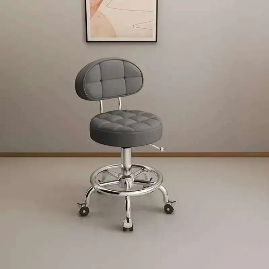 Aesthetic Hairdressing Chair Backrest Simple Rolling Rotating Barber Chair Portable Mocho Cadeira Barber Equipment MQ50BC