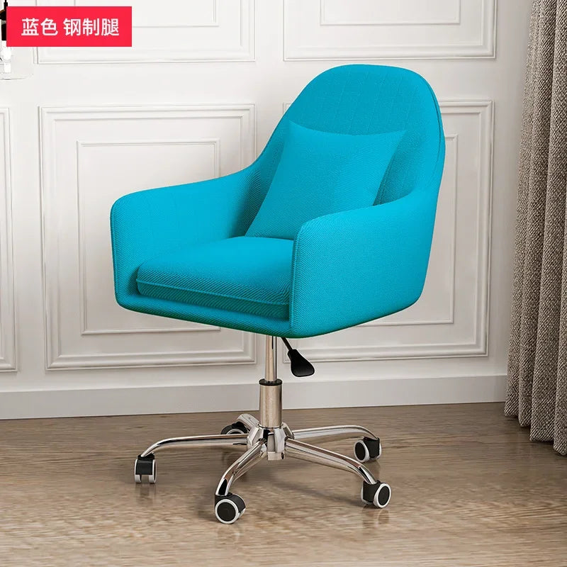 Computer Chair Nordic Household Comfortable Office Chair Bedroom Furniture Designer Backrest Study Swivel Pulley Gaming Chair