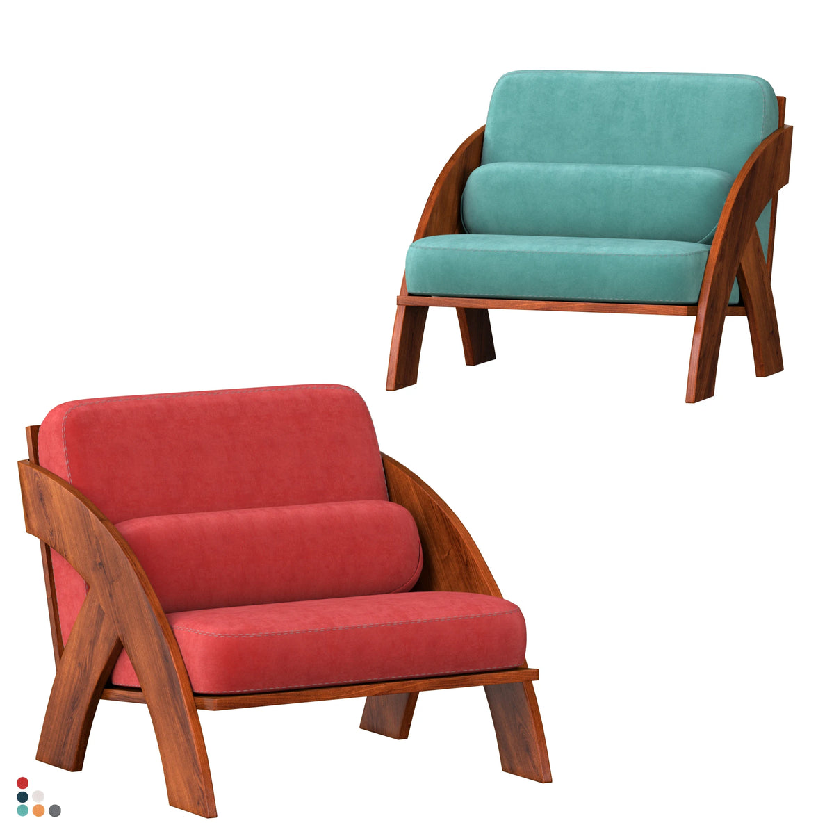 Nordic Luxury Design Solid Walnut Wood Reception Chair Simple Home Hospitality Club Furniture Living Room Hotel Net Red Leisure