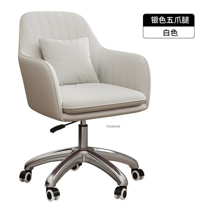 Modern Pink Office Chair Comfortable Adjustable Swivel Computer Chair for Home Bedroom Gaming Chair Office Furniture