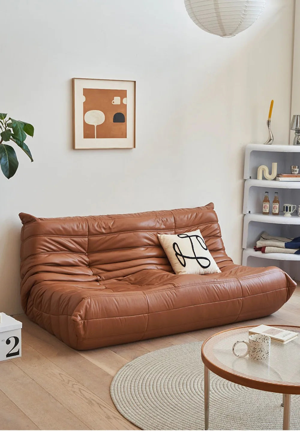 Caterpillar sofa three-person togo full sponge high rebound Internet celebrity living room leisure area sofa famous small sofa