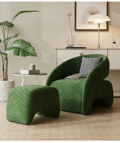 A  French cream wind single sofa chair Nordic living room lazy sofa small apartment single chair