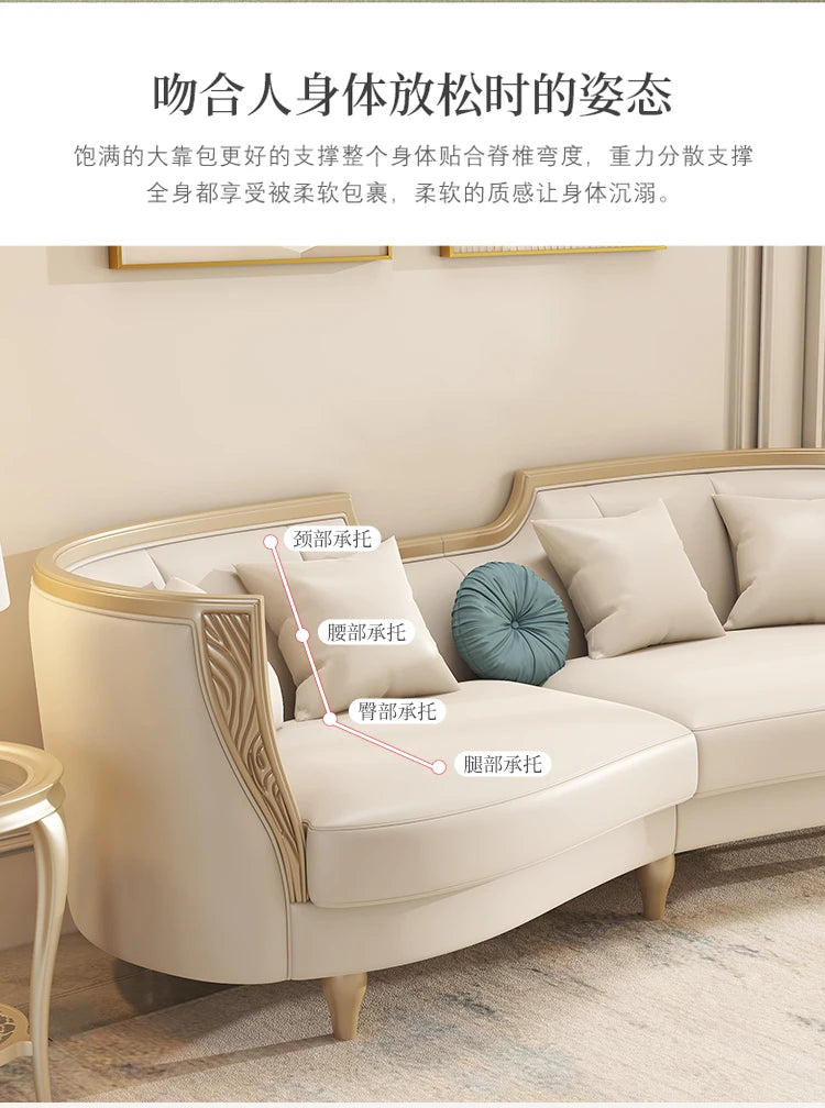 Designer American Luxury Sofa Sectional 2 Seater Modern Loveseat Sofa 3 Piece Divano Soggiorno Living Room Sectional Furniture