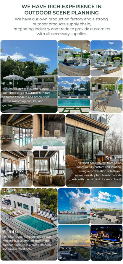Metal Poolside Furniture Outdoor Garden Sofas Luxury Couches Set Modern Aluminum L Shape Sofa Outdoor Sofa Set Garden Furniture