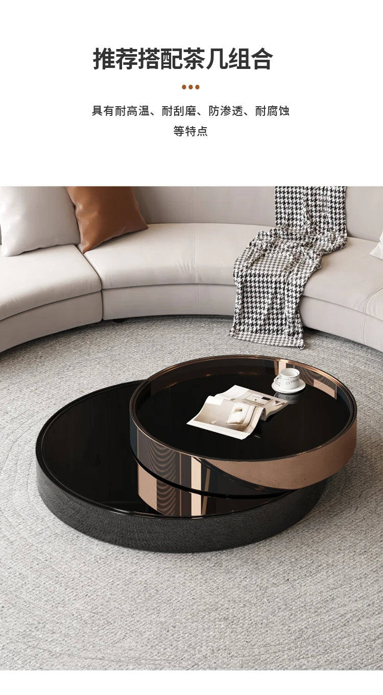 A Light luxury reception, curved sofa, clubhouse rest reception