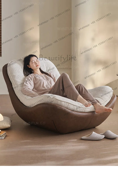minimalist light luxury Nordic sofa chair simple leisure lazy sofa chair