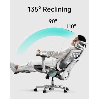 RelaxPro Ergonomic Mesh Chair with Built-In Footres