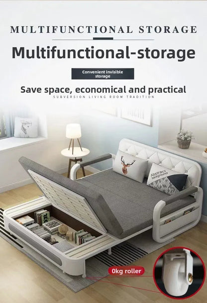 retractable small apartment living room, push pull single double sofa foldable