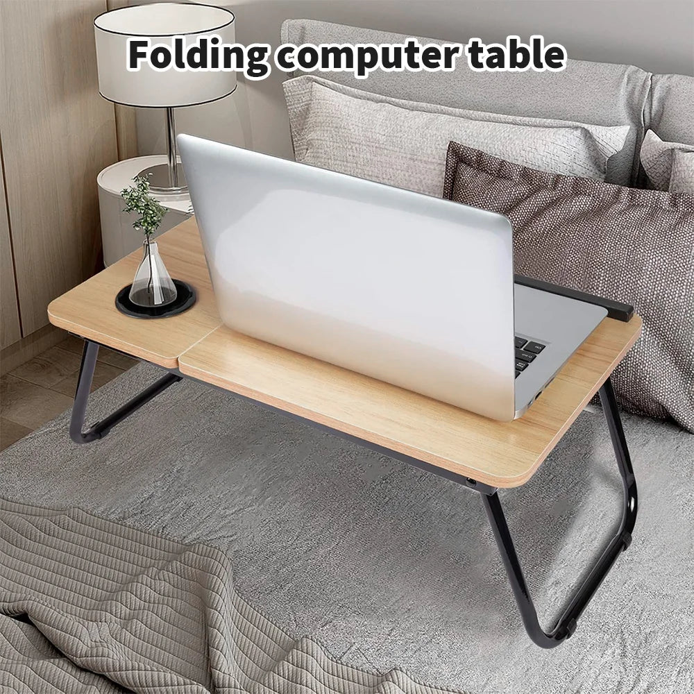 Adjustable Foldable Laptop Desk Portable Ergonomic Stand for Bed Sofa Notebook