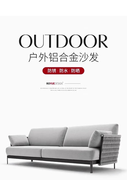 Advanced Luxury Outdoor Sofas Simplicity Creative New Style Garden Sofas Villa Party Accent Furniture Arredo Giardino Lshysf