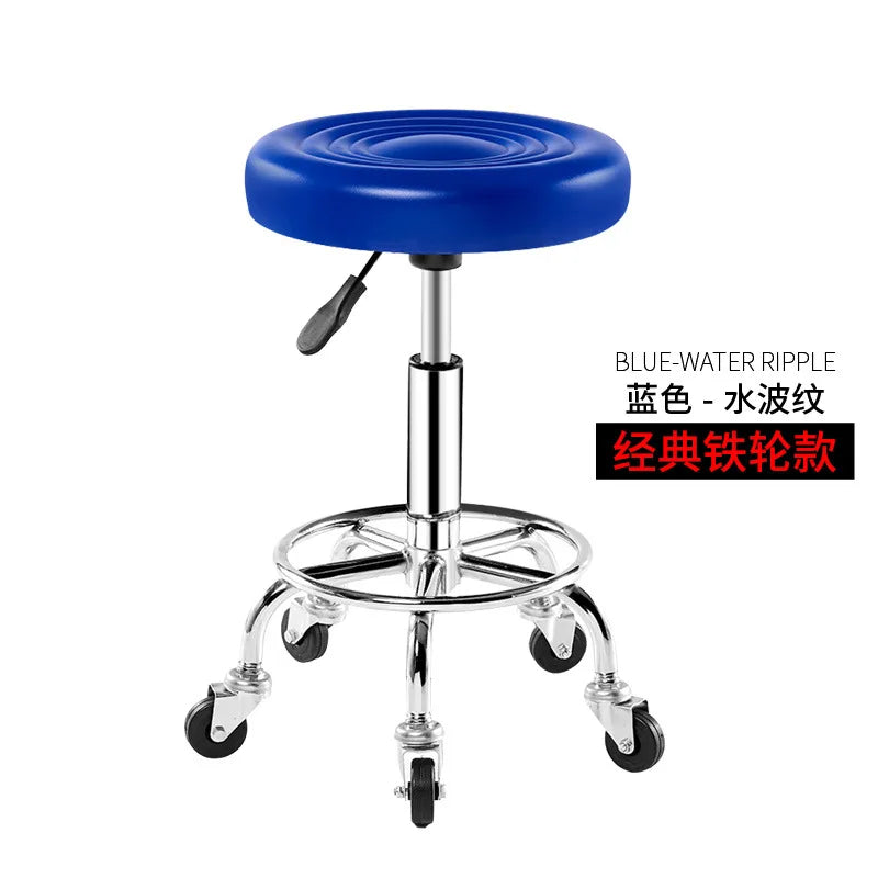 Bar Chair Bar Chair Stool Stool Haircut Chair Rotating Lifting Round Stool Backrest Pulley Chair Large Work Stool Supply