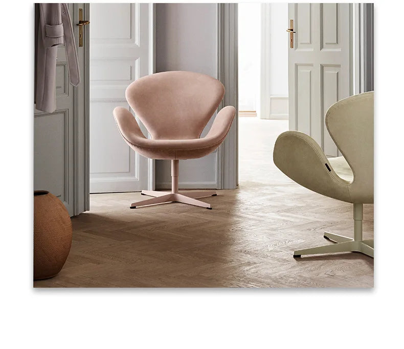 Single sofa swivel chair Nordic designer creative simple leisure swan chair