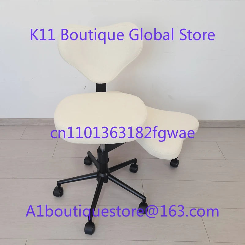 Cross Leg Chair - Meditation Chair with Wheels, ADHD Chair, Height Adjustable Seat, Adjustable Footstool